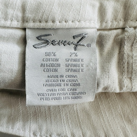 Seven7 Denim Shorts Women 14 Mid Rise Stretch Quality Denim 2000s Y2k - Picture 6 of 9